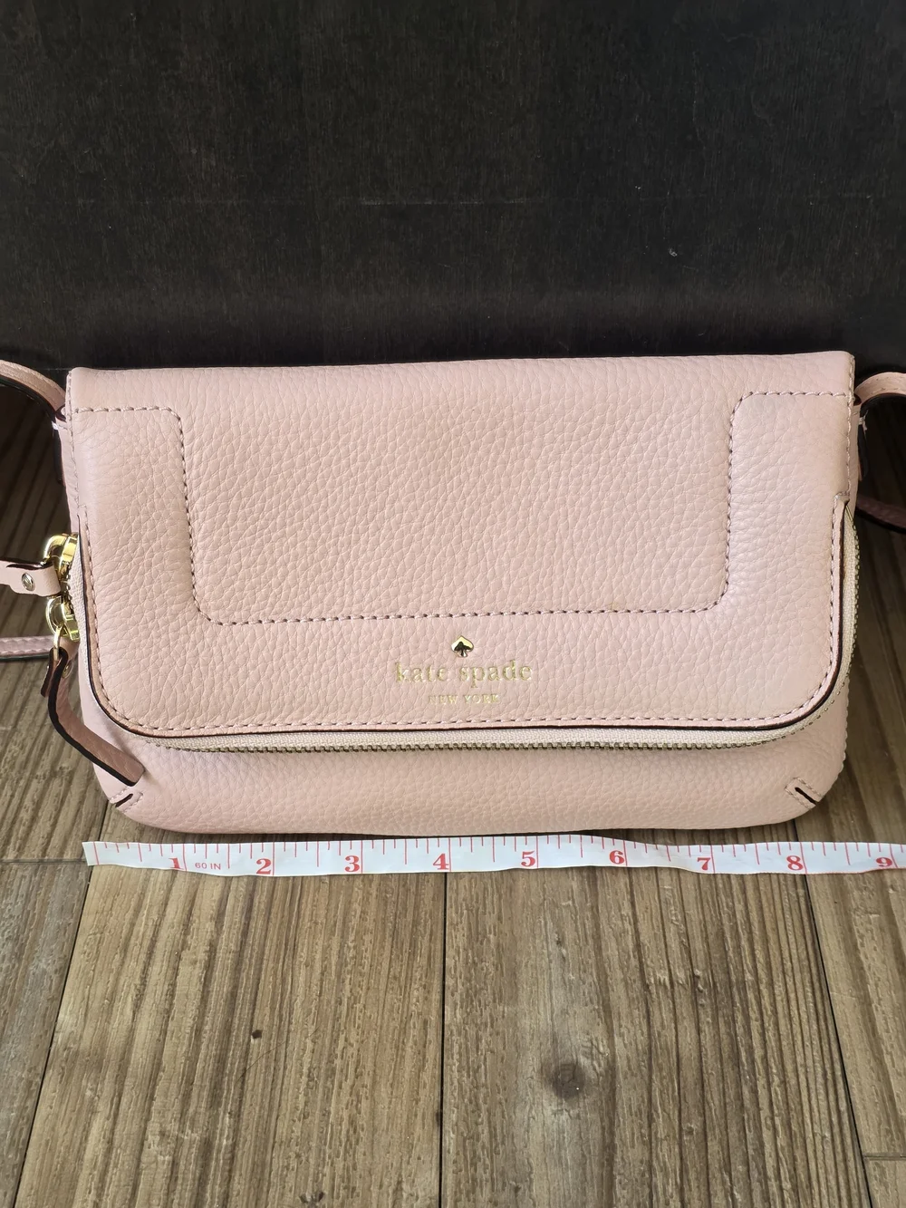 Kate Spade Pebbled Leather Crossbody Bag in Light Pink